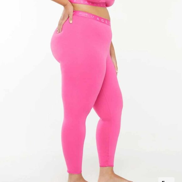 Savage X Fenty Cotton crop and leggings sleep set - Picture 2 of 3